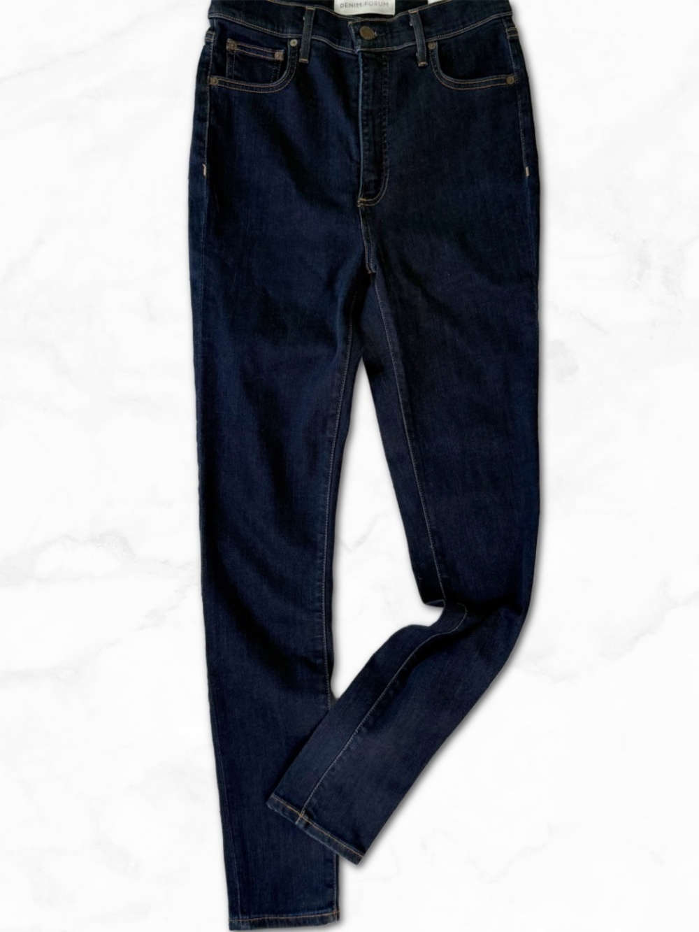 Aritzia Denim Forum The Lola High Rise Skinny Jeans Dark Wash Size 28 30"Long